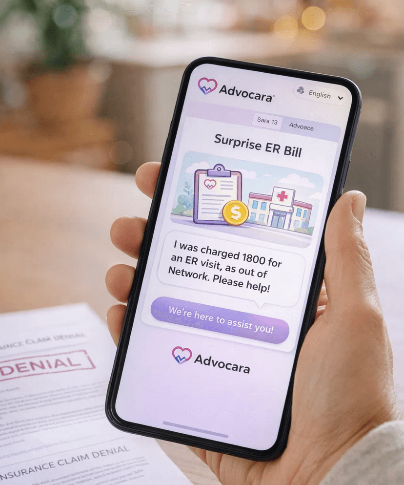 Advocara app showing bill analysis